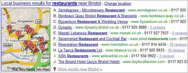 Google Local Search